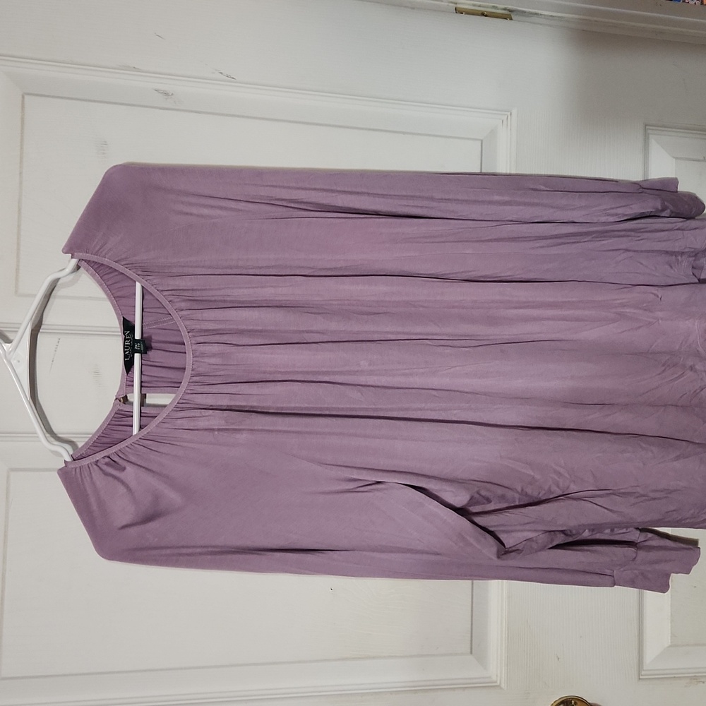Lauren long sleeve purple shirt
